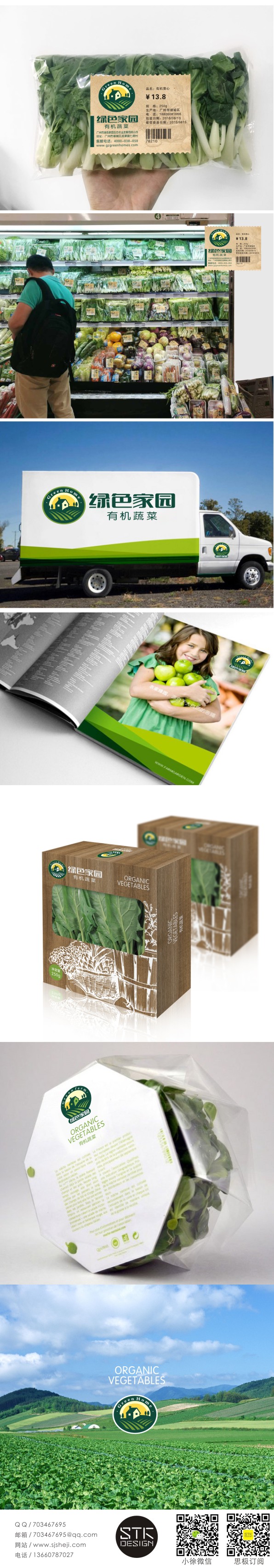 绿色家园有机蔬菜品牌设计