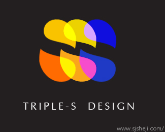 Triple S三合一设计博客标志设计
