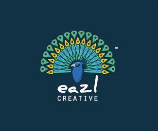 eazl孔雀标志设计