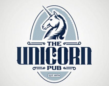 独角兽酒吧logo标志设计