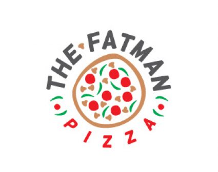 THE FATMAN披萨店logo设计
