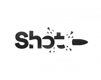 shot英文字体logo设计