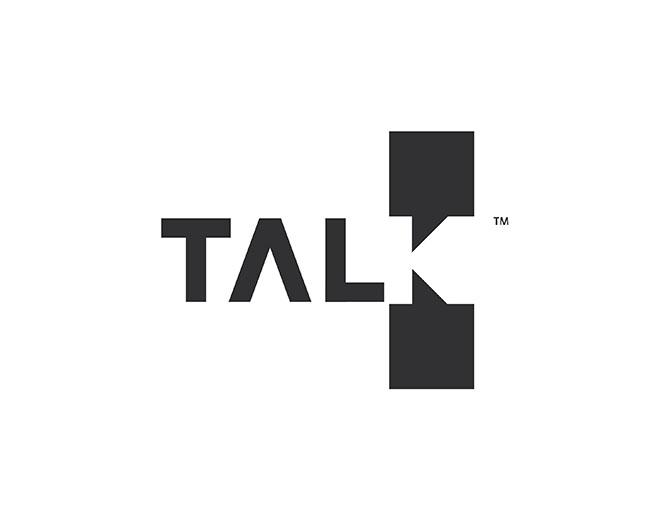TALK字体logo设计
