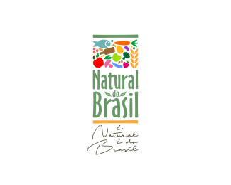 natural do brasil标志设计