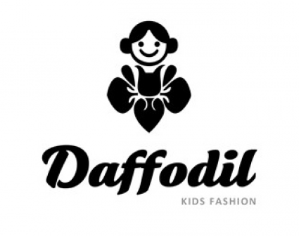 水仙儿童时装店logo设计
