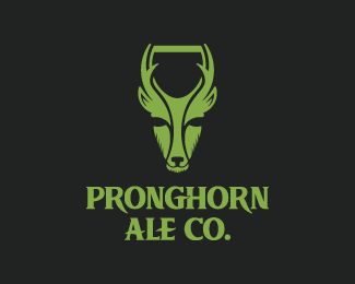pronghorn ale co.标志设计
