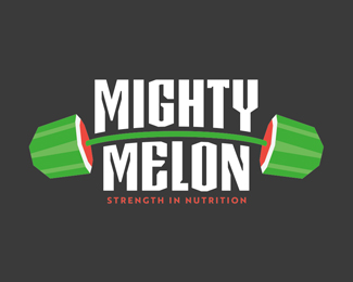 MIGHTY MELON标志设计