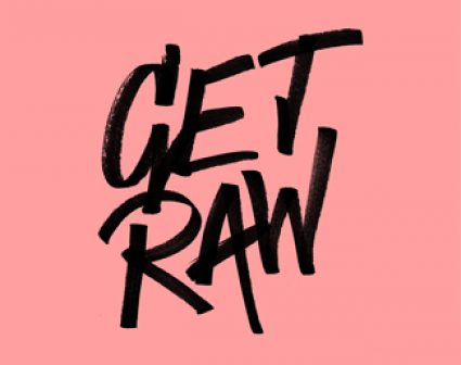 瑞典巧克力棒品牌Get Raw LOGO设计