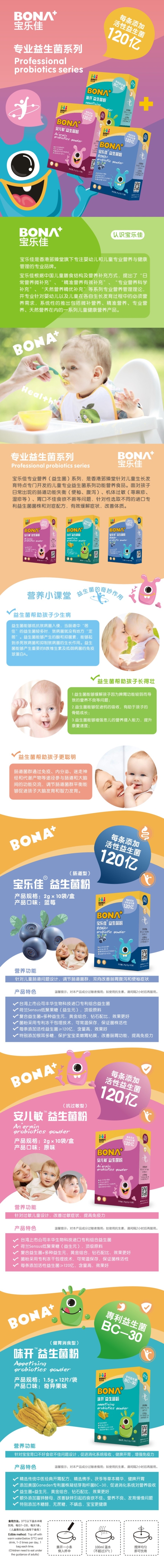 BONA+宝乐佳益生菌版式设计