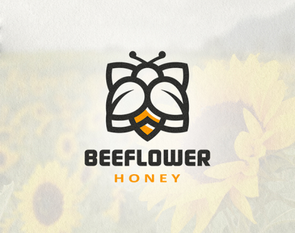 beeflower 标志设计