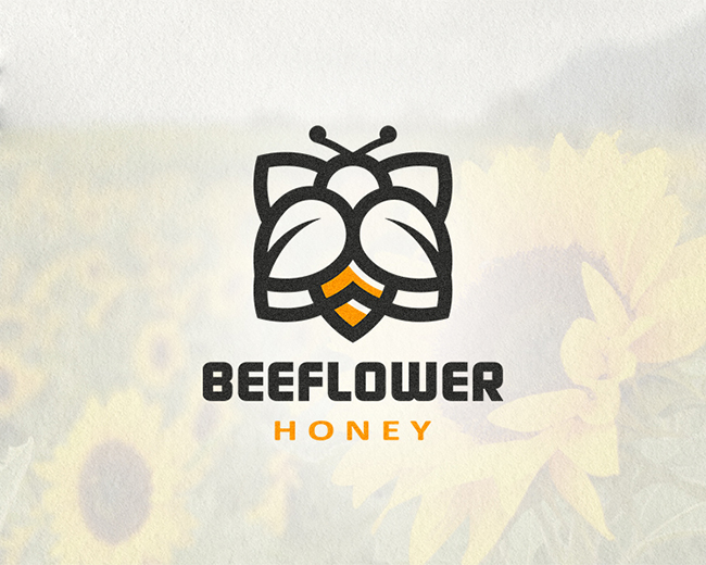 beeflower 标志设计