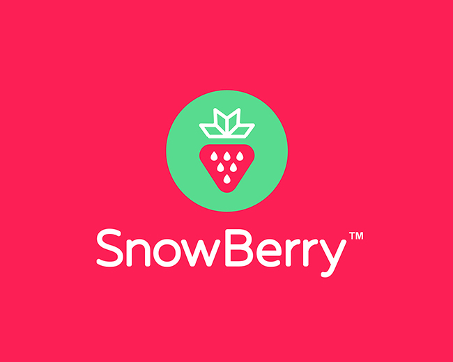 SnowBerry 草莓标志设计