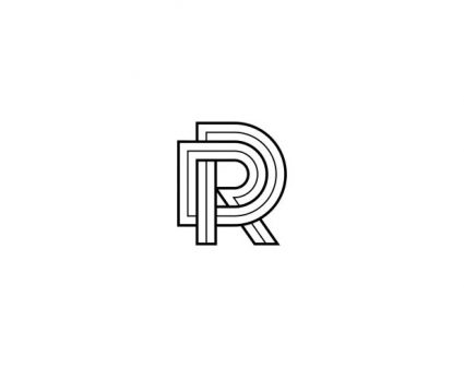DR字母logo设计