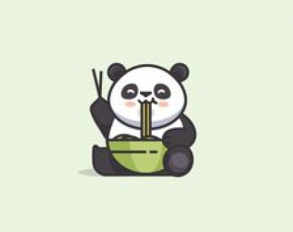 卡通熊猫logo
